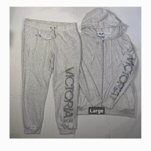 🚫 SOLD Victoria Secret Jogger Set w/ shimmer Sparkle